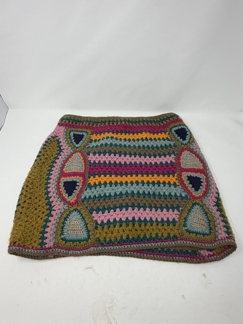 Anthropologie Fiets Voor 2 Dear Penny mini skirt XS crochet knit striped boho